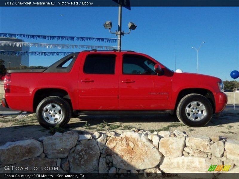 Victory Red / Ebony 2012 Chevrolet Avalanche LS