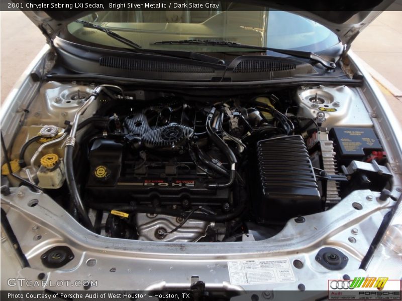 Bright Silver Metallic / Dark Slate Gray 2001 Chrysler Sebring LXi Sedan