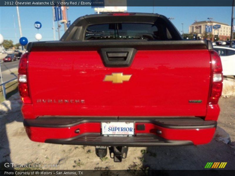 Victory Red / Ebony 2012 Chevrolet Avalanche LS