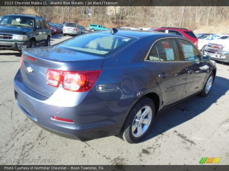 Atlantis Blue Metallic / Jet Black/Titanium 2013 Chevrolet Malibu LS