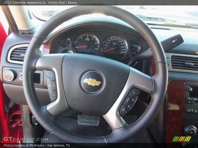 Victory Red / Ebony 2012 Chevrolet Avalanche LS