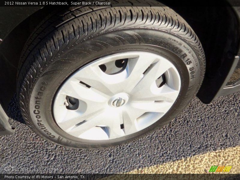 Super Black / Charcoal 2012 Nissan Versa 1.8 S Hatchback