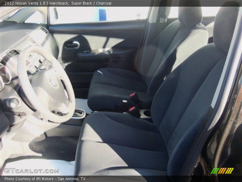 Super Black / Charcoal 2012 Nissan Versa 1.8 S Hatchback