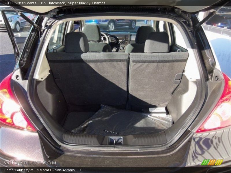 Super Black / Charcoal 2012 Nissan Versa 1.8 S Hatchback