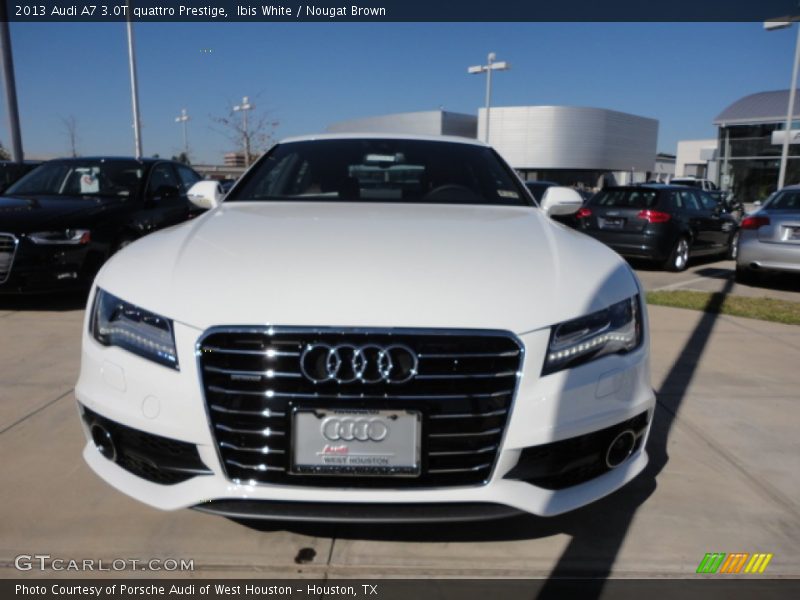 Ibis White / Nougat Brown 2013 Audi A7 3.0T quattro Prestige