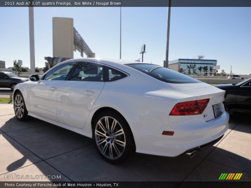 Ibis White / Nougat Brown 2013 Audi A7 3.0T quattro Prestige