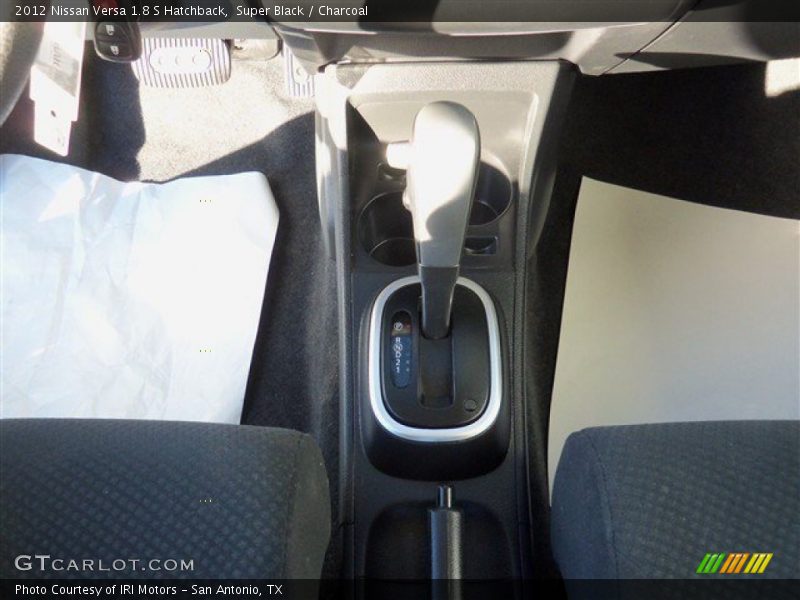 Super Black / Charcoal 2012 Nissan Versa 1.8 S Hatchback