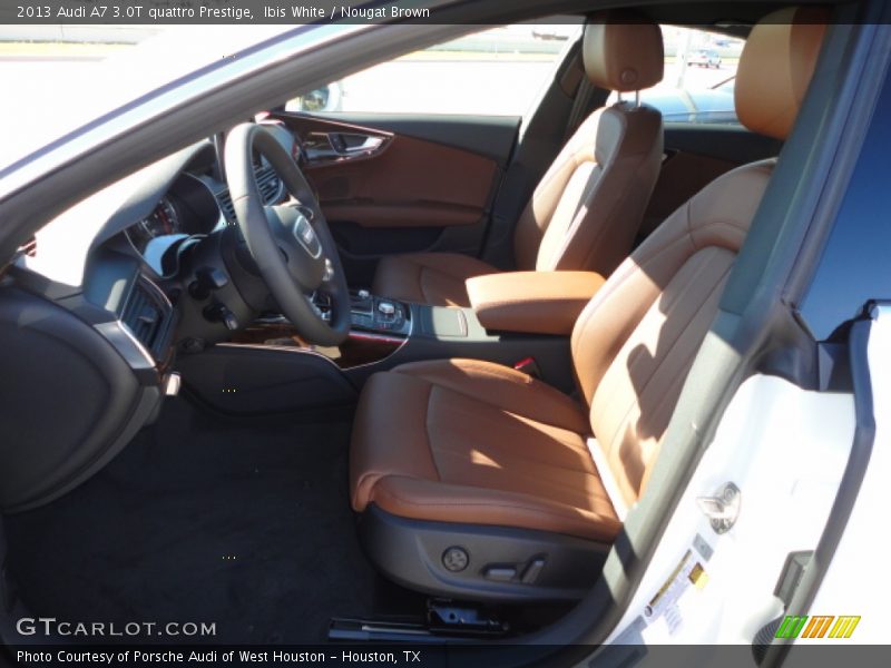 Ibis White / Nougat Brown 2013 Audi A7 3.0T quattro Prestige