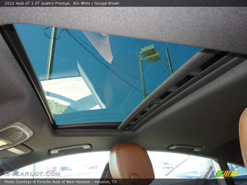 Ibis White / Nougat Brown 2013 Audi A7 3.0T quattro Prestige