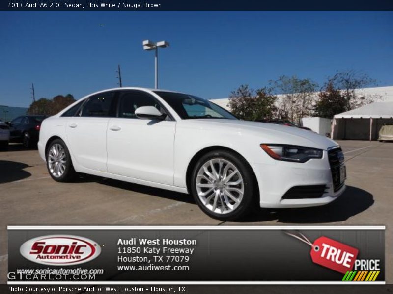 Ibis White / Nougat Brown 2013 Audi A6 2.0T Sedan