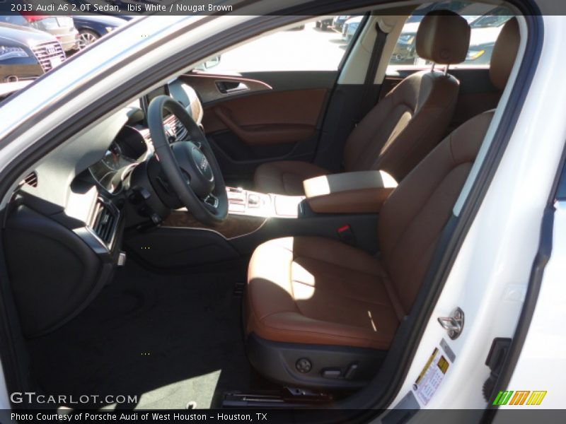 Ibis White / Nougat Brown 2013 Audi A6 2.0T Sedan