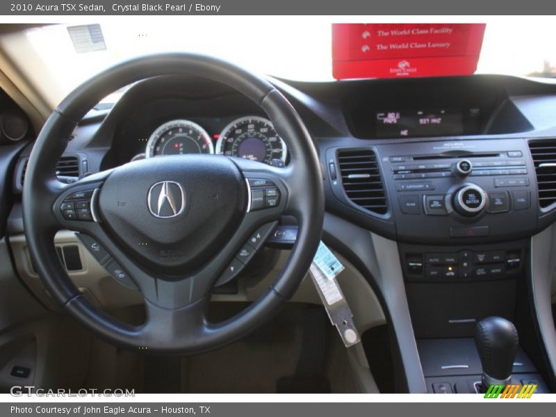 Crystal Black Pearl / Ebony 2010 Acura TSX Sedan