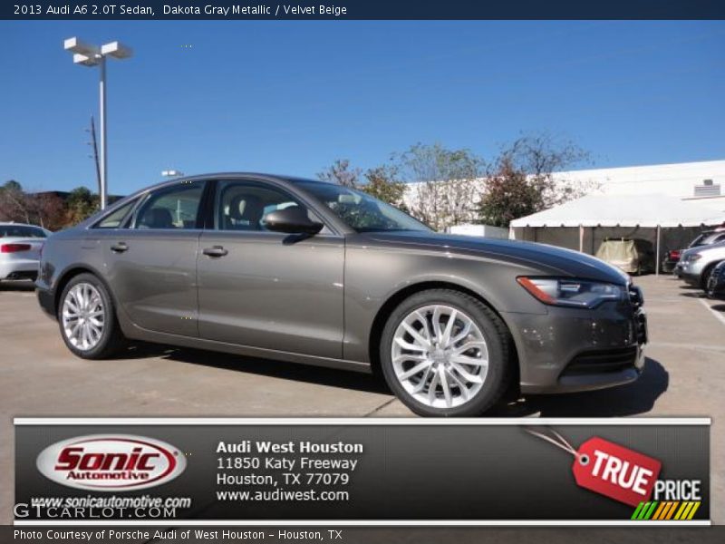 Dakota Gray Metallic / Velvet Beige 2013 Audi A6 2.0T Sedan