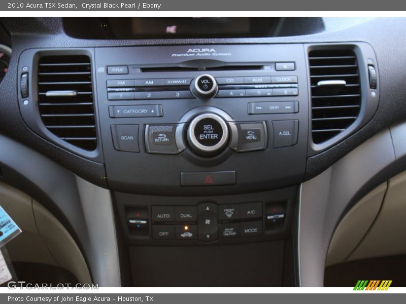 Crystal Black Pearl / Ebony 2010 Acura TSX Sedan