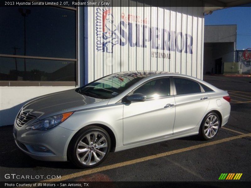 Radiant Silver / Gray 2013 Hyundai Sonata Limited 2.0T