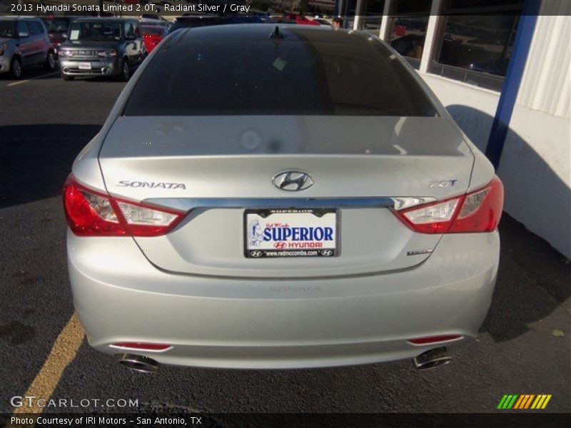 Radiant Silver / Gray 2013 Hyundai Sonata Limited 2.0T