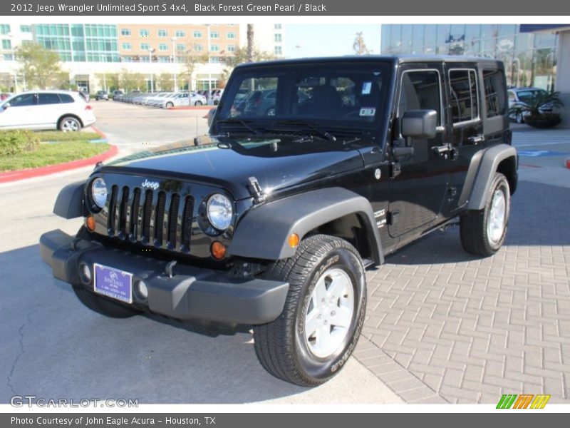 Black Forest Green Pearl / Black 2012 Jeep Wrangler Unlimited Sport S 4x4