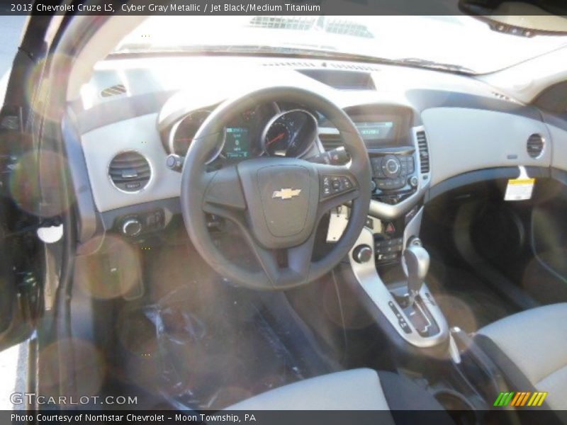Cyber Gray Metallic / Jet Black/Medium Titanium 2013 Chevrolet Cruze LS