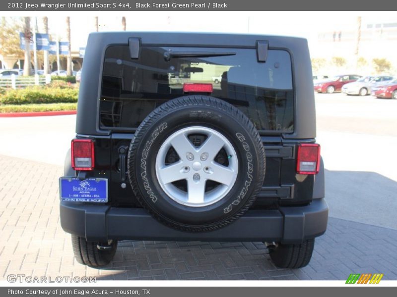 Black Forest Green Pearl / Black 2012 Jeep Wrangler Unlimited Sport S 4x4