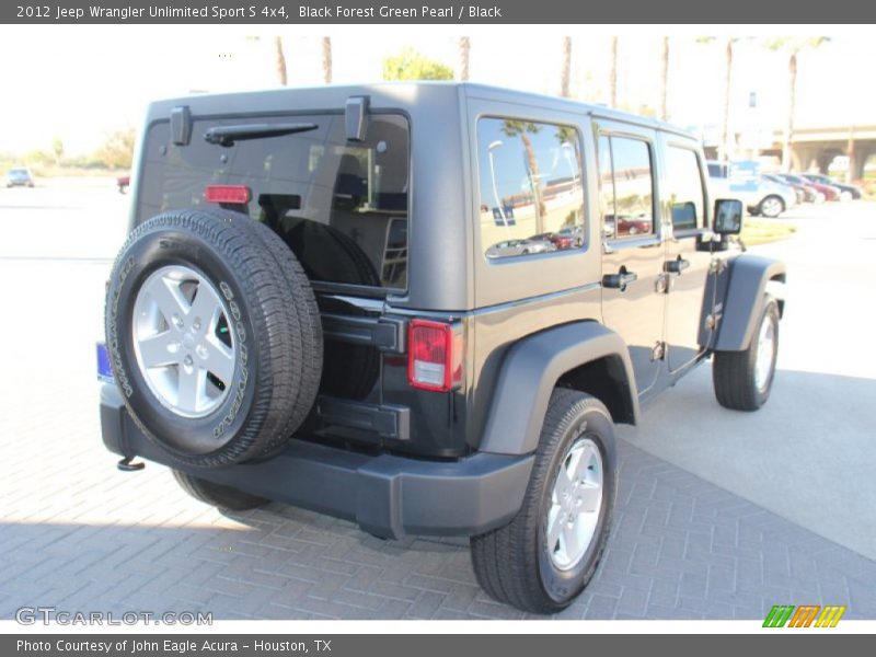 Black Forest Green Pearl / Black 2012 Jeep Wrangler Unlimited Sport S 4x4
