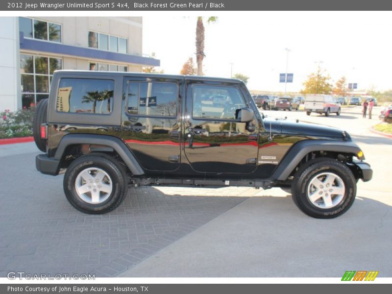 Black Forest Green Pearl / Black 2012 Jeep Wrangler Unlimited Sport S 4x4