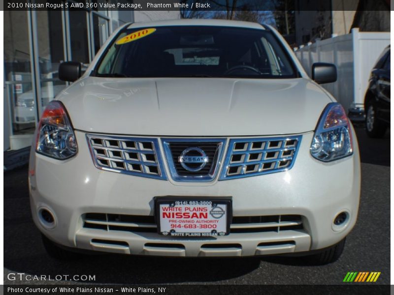 Phantom White / Black 2010 Nissan Rogue S AWD 360 Value Package