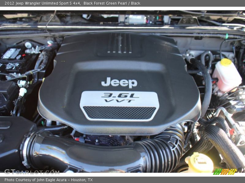 Black Forest Green Pearl / Black 2012 Jeep Wrangler Unlimited Sport S 4x4