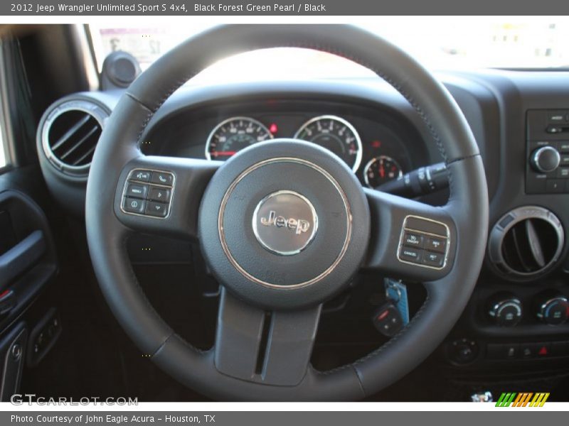 Black Forest Green Pearl / Black 2012 Jeep Wrangler Unlimited Sport S 4x4