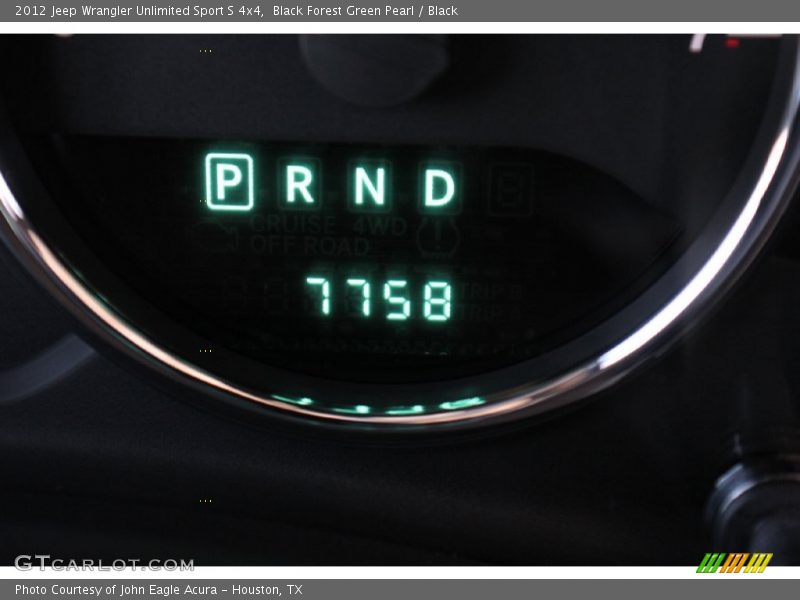 Black Forest Green Pearl / Black 2012 Jeep Wrangler Unlimited Sport S 4x4