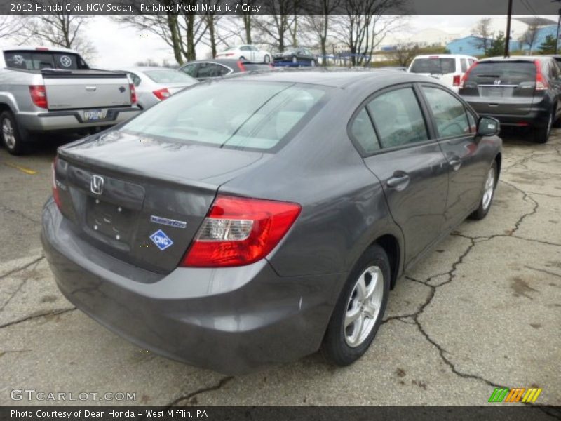 Polished Metal Metallic / Gray 2012 Honda Civic NGV Sedan