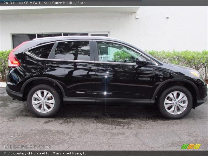 Kona Coffee Metallic / Black 2013 Honda CR-V EX-L