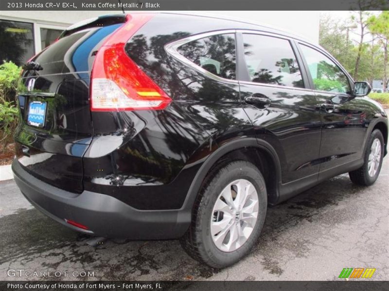 Kona Coffee Metallic / Black 2013 Honda CR-V EX-L