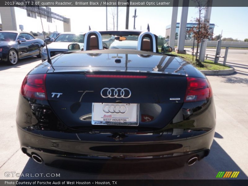 Brilliant Black / Madras Brown Baseball Optic Leather 2013 Audi TT 2.0T quattro Roadster