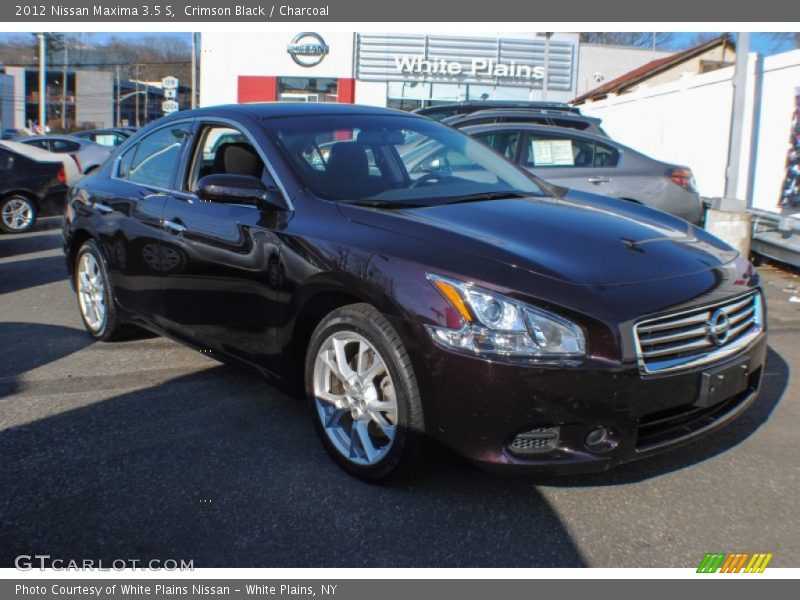 Crimson Black / Charcoal 2012 Nissan Maxima 3.5 S