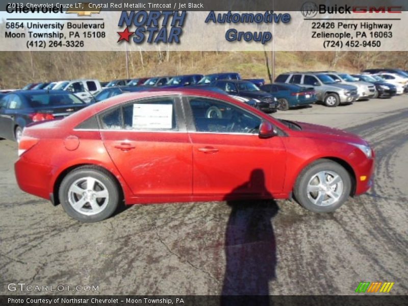 Crystal Red Metallic Tintcoat / Jet Black 2013 Chevrolet Cruze LT