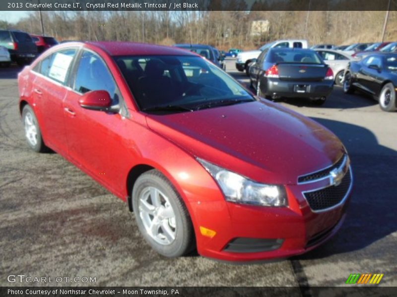 Crystal Red Metallic Tintcoat / Jet Black 2013 Chevrolet Cruze LT