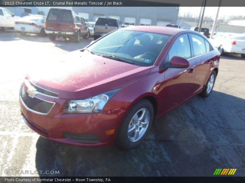 Crystal Red Metallic Tintcoat / Jet Black 2013 Chevrolet Cruze LT