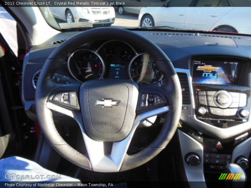 Crystal Red Metallic Tintcoat / Jet Black 2013 Chevrolet Cruze LT
