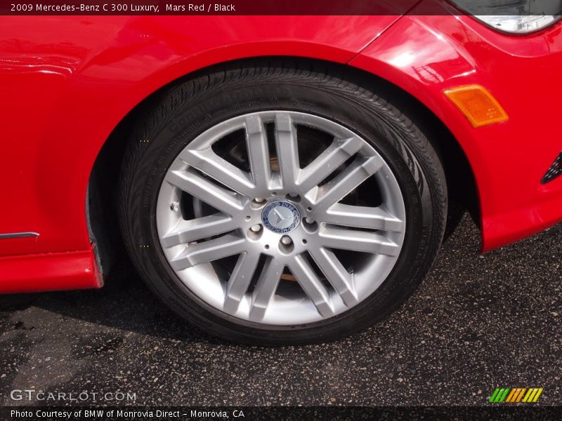 Mars Red / Black 2009 Mercedes-Benz C 300 Luxury