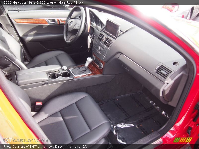 Mars Red / Black 2009 Mercedes-Benz C 300 Luxury