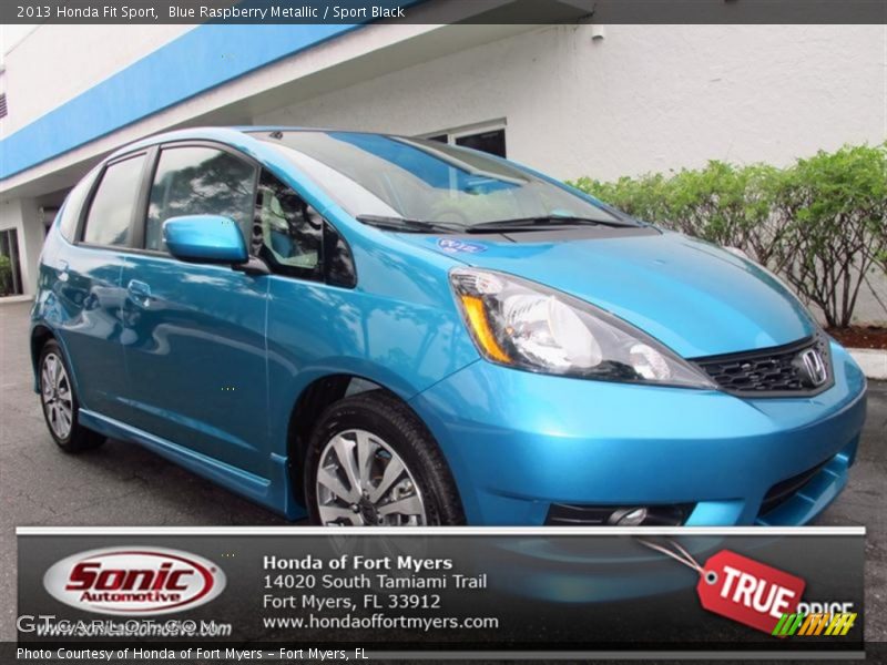 Blue Raspberry Metallic / Sport Black 2013 Honda Fit Sport