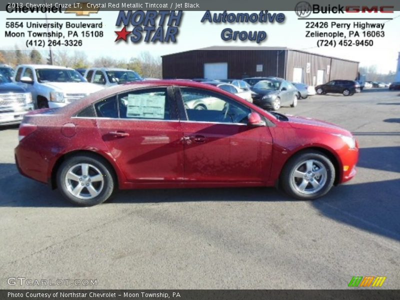 Crystal Red Metallic Tintcoat / Jet Black 2013 Chevrolet Cruze LT