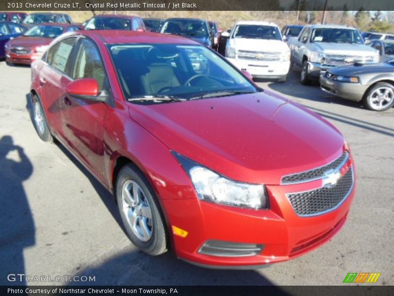 Crystal Red Metallic Tintcoat / Jet Black 2013 Chevrolet Cruze LT