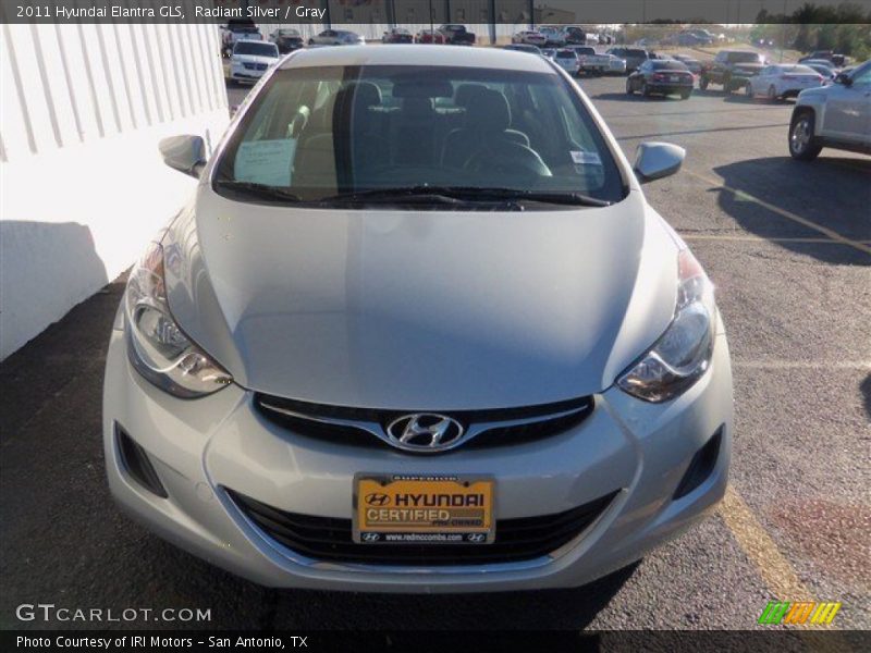 Radiant Silver / Gray 2011 Hyundai Elantra GLS