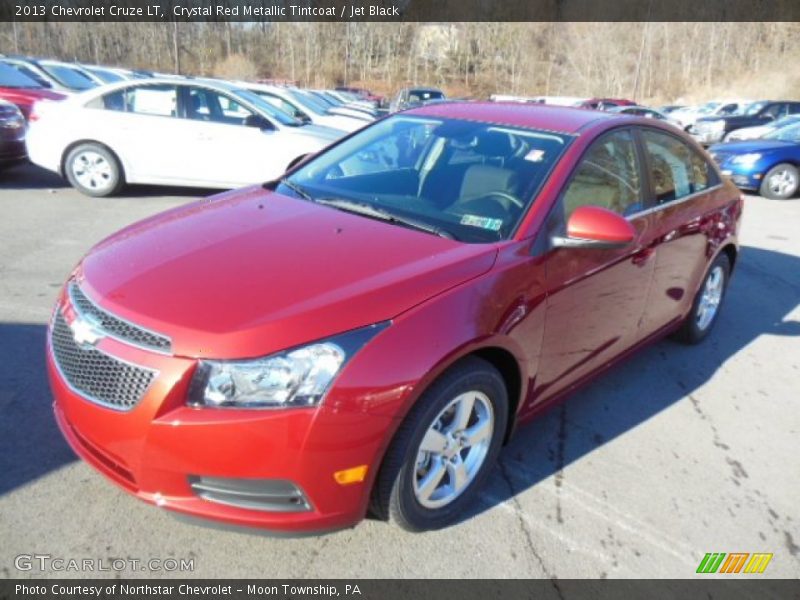 Crystal Red Metallic Tintcoat / Jet Black 2013 Chevrolet Cruze LT