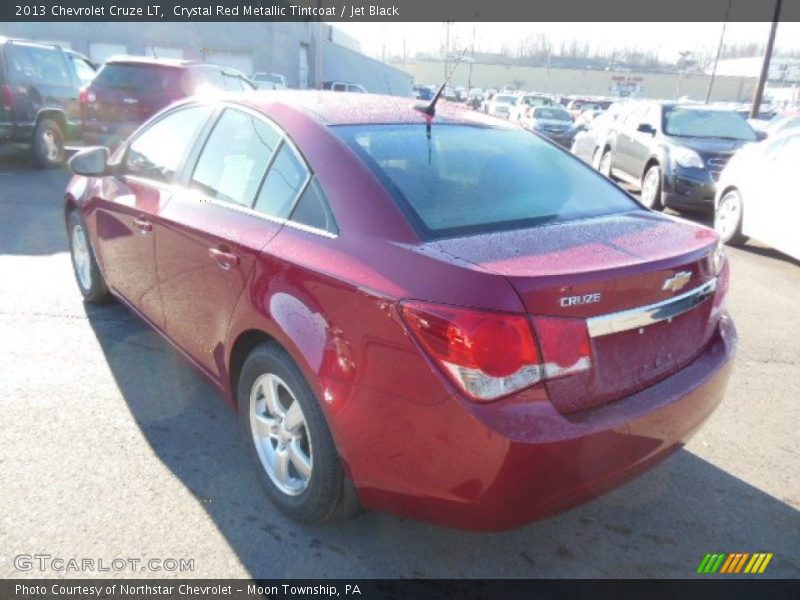 Crystal Red Metallic Tintcoat / Jet Black 2013 Chevrolet Cruze LT