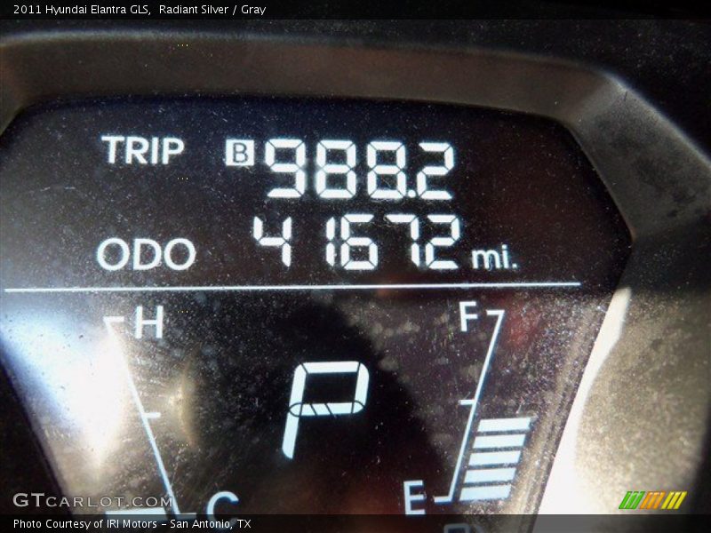 Radiant Silver / Gray 2011 Hyundai Elantra GLS