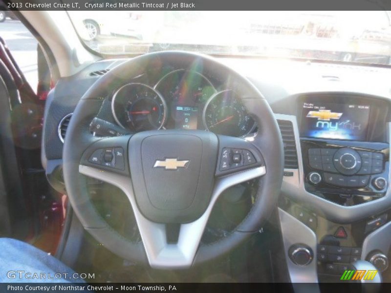 Crystal Red Metallic Tintcoat / Jet Black 2013 Chevrolet Cruze LT