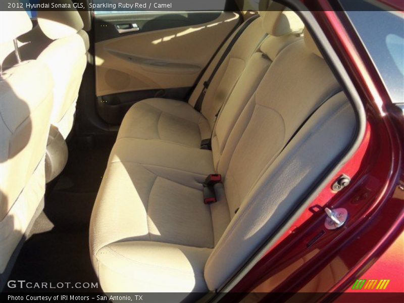 Sparkling Ruby Red / Camel 2012 Hyundai Sonata GLS