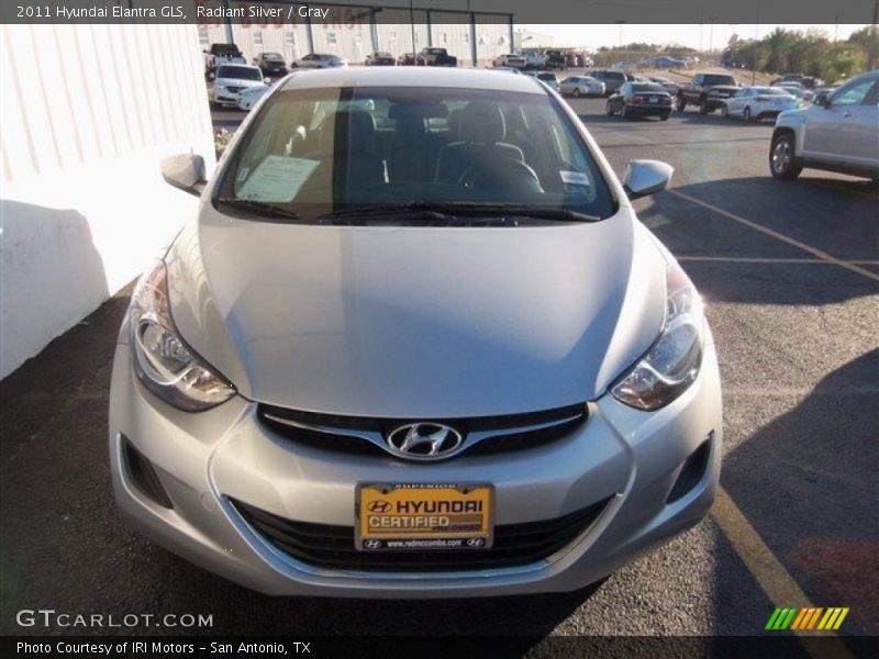 Radiant Silver / Gray 2011 Hyundai Elantra GLS